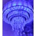 Kристален пеещ полилей EL6239/500 GD ЗЛАТО , 4xE14+100 W LED+LED RGB + MP3 + BLUETOOTH,Диаметър:50 см